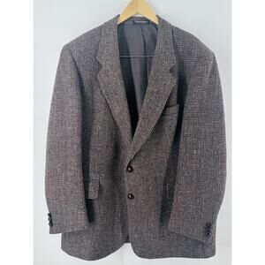 Harris Tweed Blazer Men’s Scottish Wool Sports Jacket Coat Speckled USA CLEAN